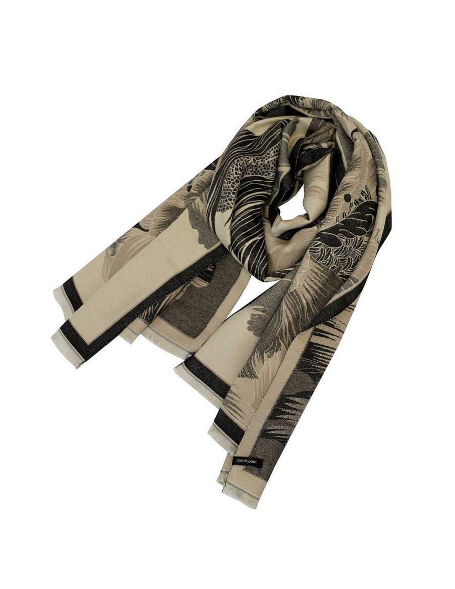 Accessories DON ALGODON | Don Algodon Fine Rectangular Women's Scarf In Various Gray Shades