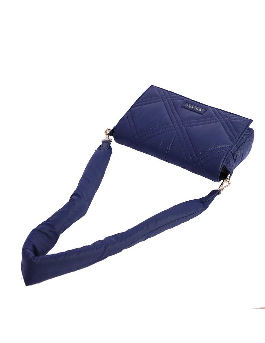 Bags AMICHI | Amichi Amelia Women's Shoulder Bag With Zipper Blue