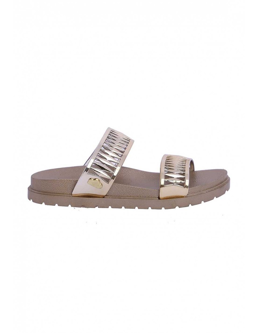 Footwear DON ALGODON | Flip Flops For Women Don Algodon Cannes Golden Gold