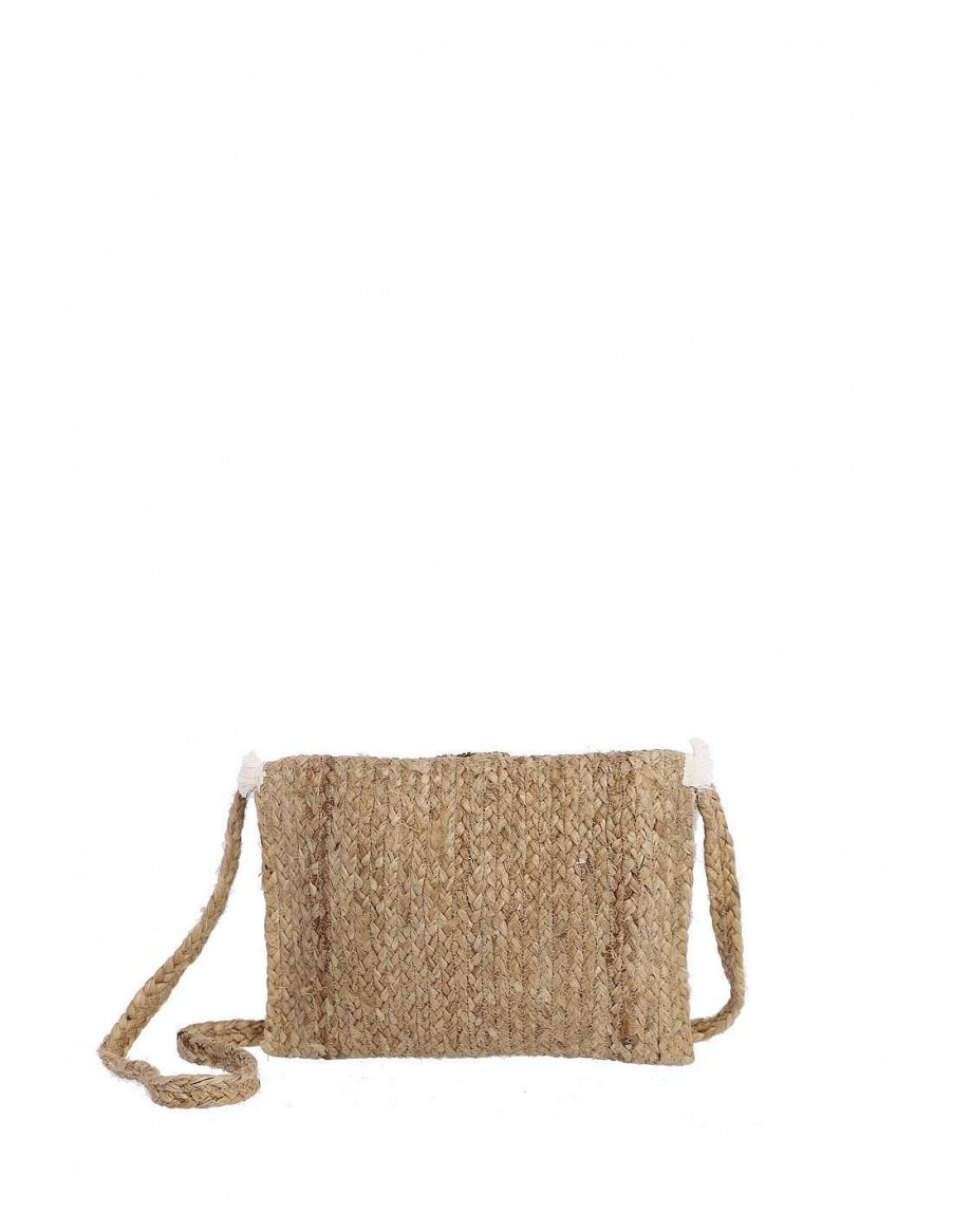 Bags FOR TIME | For Time Midelt Women's Jute Shoulder Bag Natural