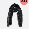 Accessories EFERRI | Polka Dot Scarf for Women by Eferri Black