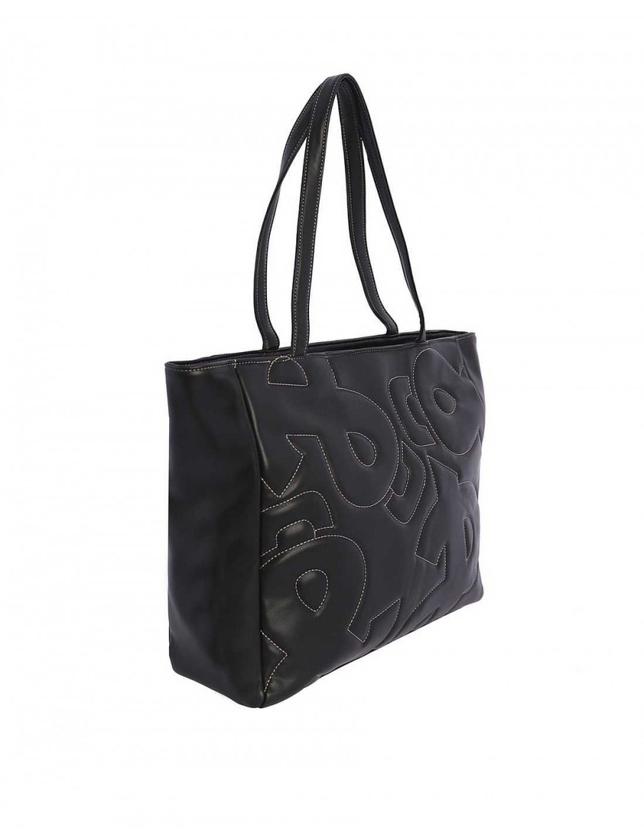 Bags Fun&Basics | Fun & Basics Shakira Women's Faux Leather Shopper Bag Black