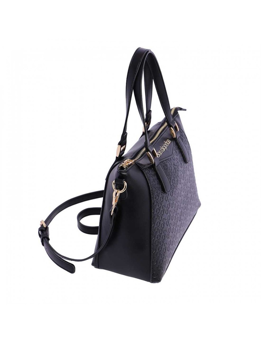 Bags DON ALGODON | Don Algodon Lola Women's Handbag in Synthetic Leather with Zipper Black