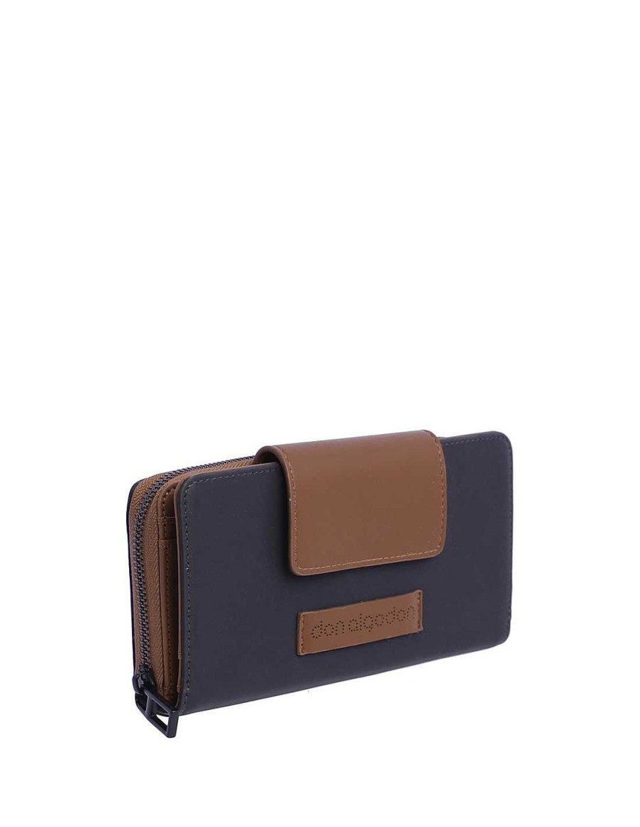 Wallets DON ALGODON | Don Algodon Venus Women's Wallet in Nylon and Synthetic Leather Grey