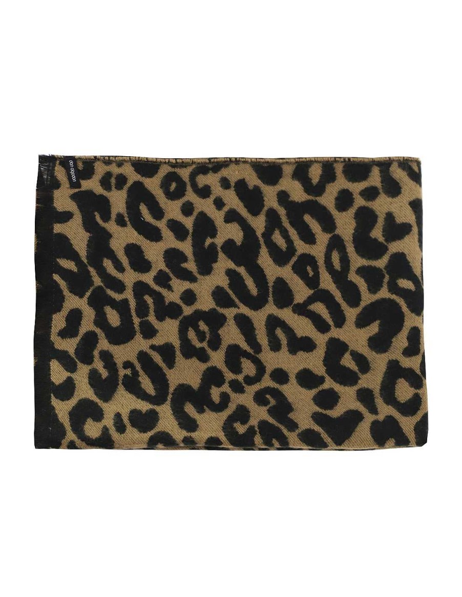 Accessories DON ALGODON | Don Algodon Women's Scarf Flora Rectangular In Brown