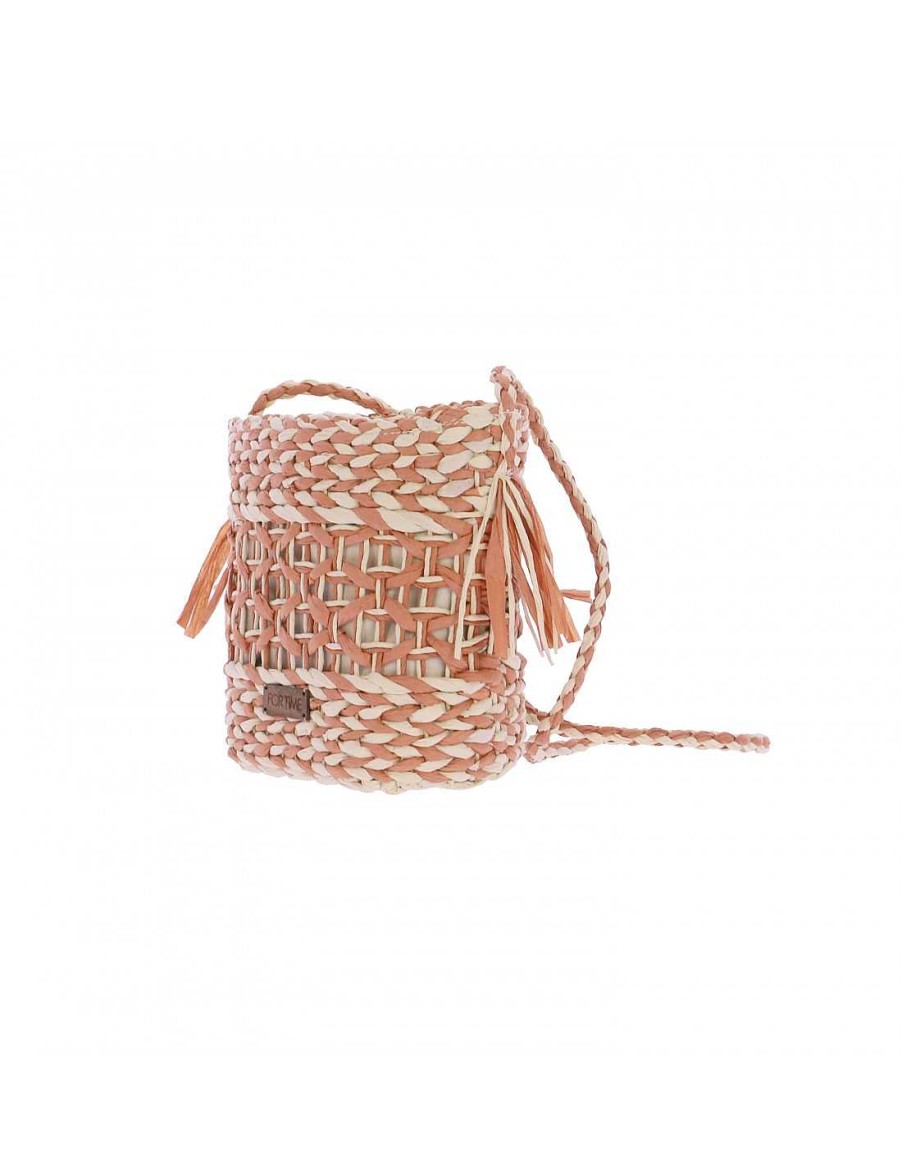 Bags FOR TIME | For Time Fasnia Paper Cube Crossbody Bag Natural