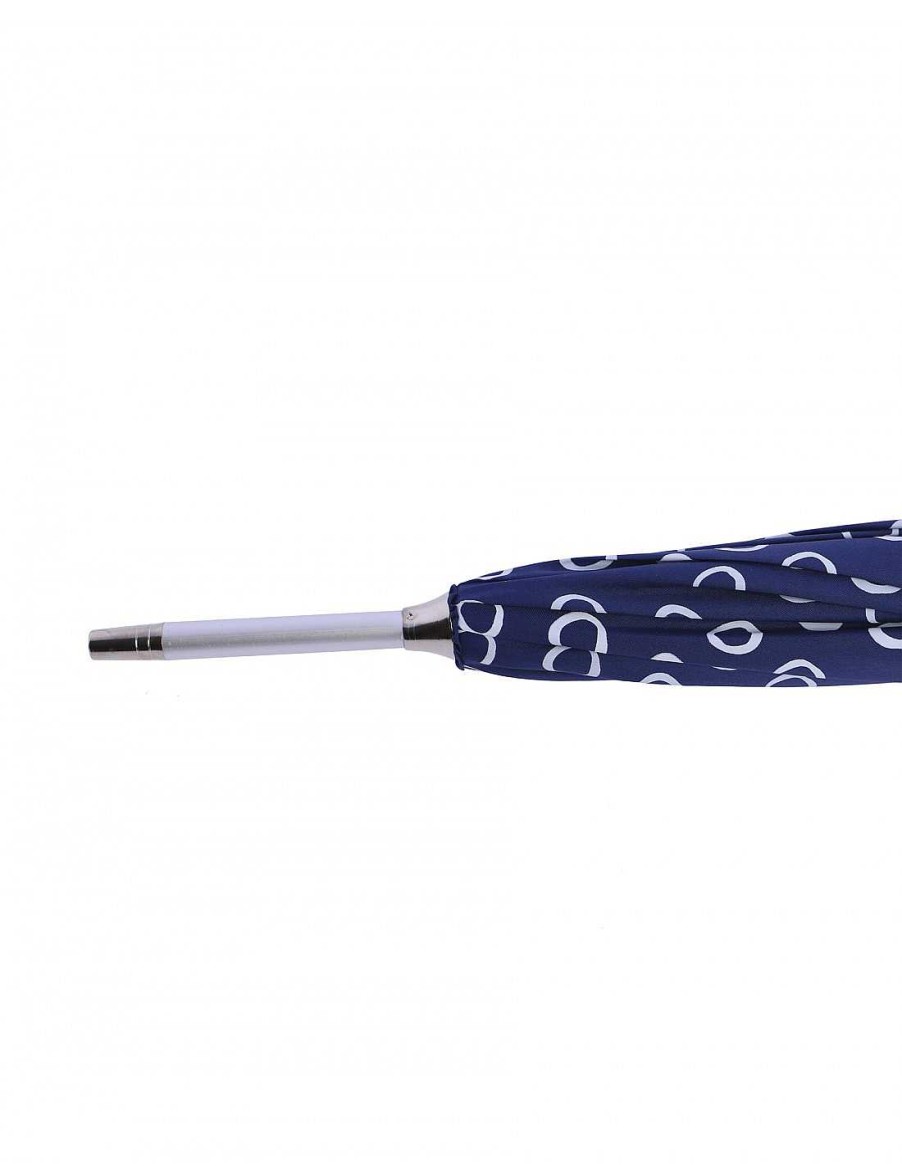 Accessories DON ALGODON | Long Automatic Umbrella for Women Don Algodon Lucia Blue