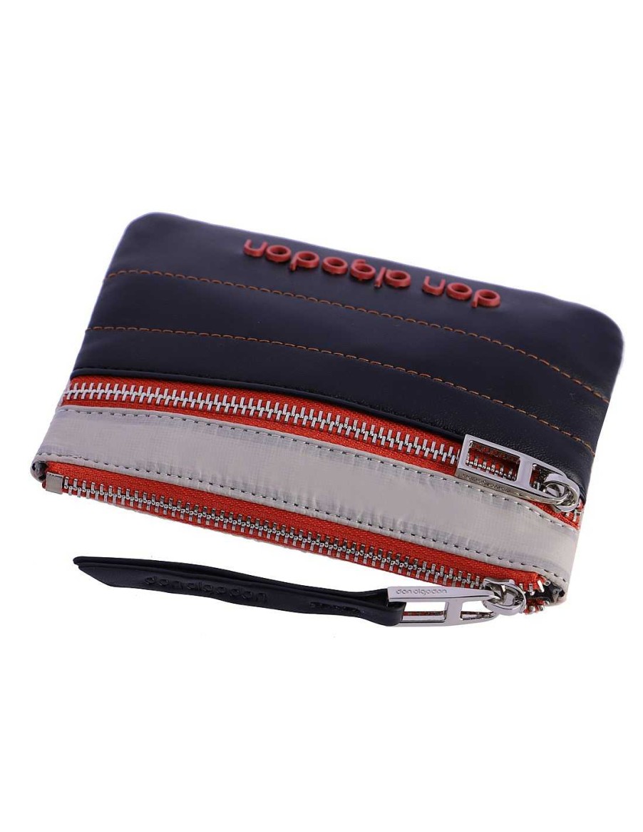 Wallets DON ALGODON | Medium Don Algodon Gala Nylon Purse In Tofu Color With Llera Cream