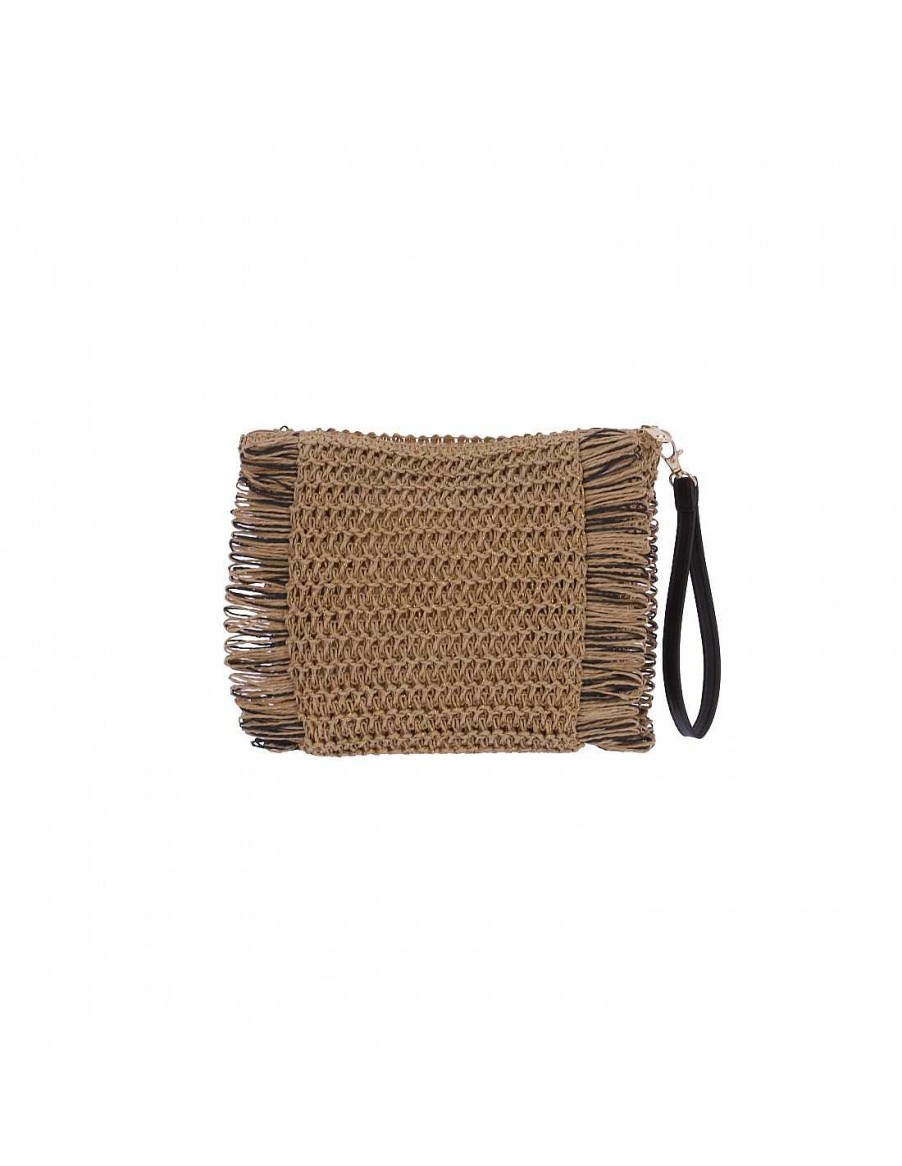 Bags EFERRI | Eferri Cide Paper Clutch Wallet Natural