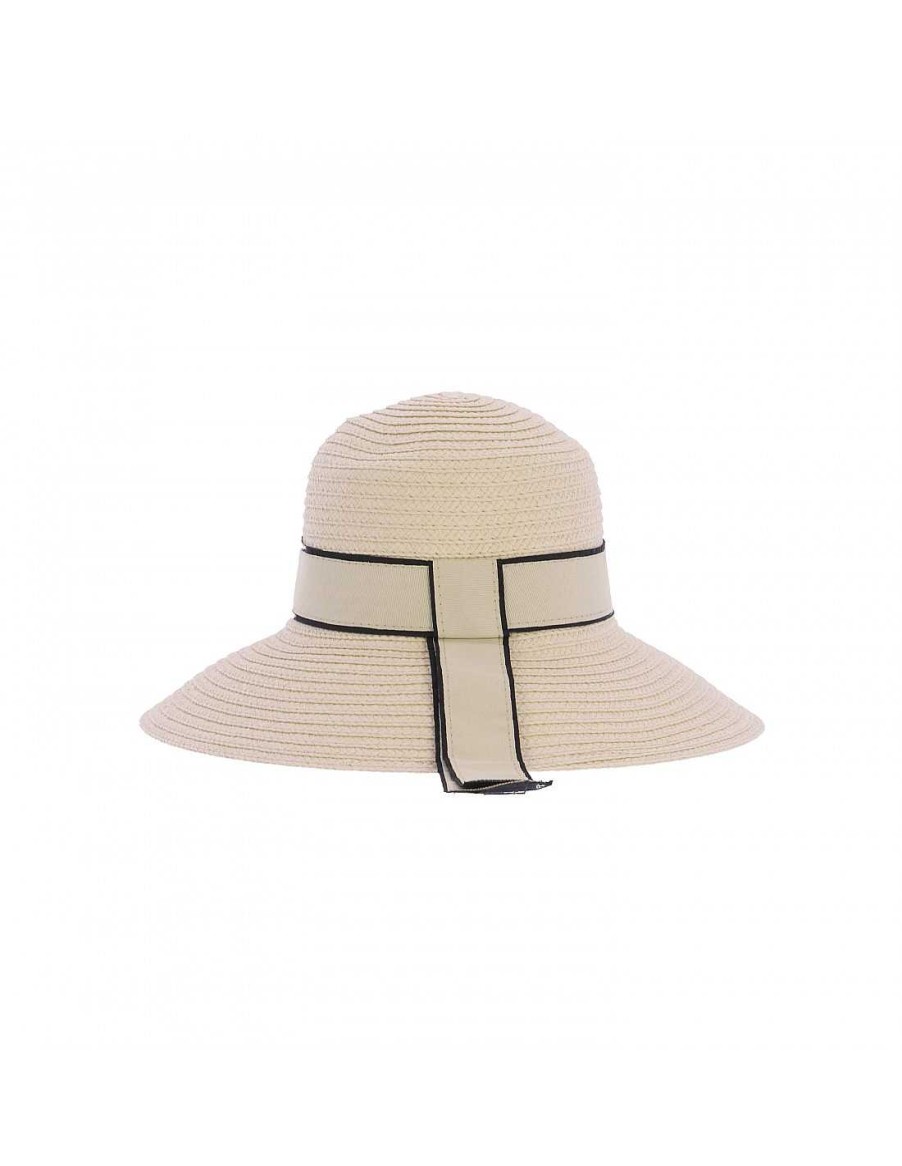 Accessories FOR TIME | For Time Yaiza Cloche Hat Ivory