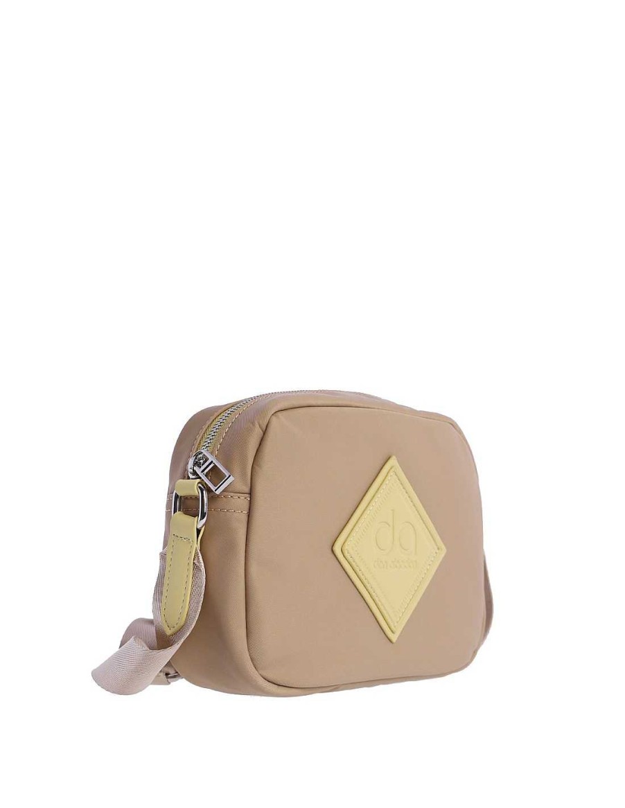 Bags DON ALGODON | Don Algodon Miriam Women's Nylon Shoulder Bag with Zipper Beige