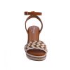 Footwear FOR TIME | For Time Women's Crib Sandal Citera Braided Camel