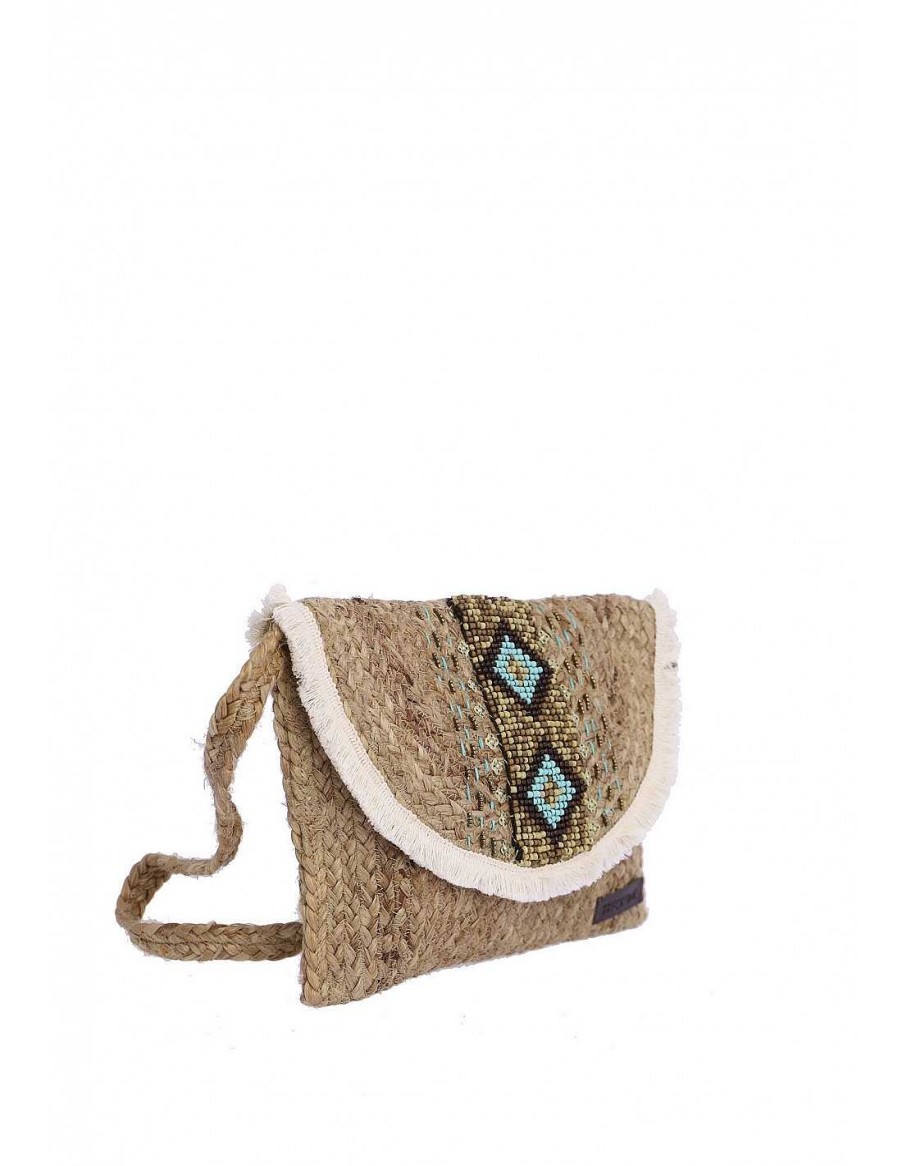 Bags FOR TIME | For Time Midelt Women's Jute Shoulder Bag Natural