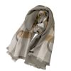 Accessories DON ALGODON | Don Algodon Felicia Rectangular Women's Scarf In Various Shades Of Es And Beige Grey