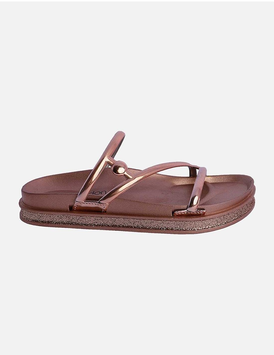 Footwear DON ALGODON | Don Algodon Atenas Pvc Water Flip Flops for Women Bronze