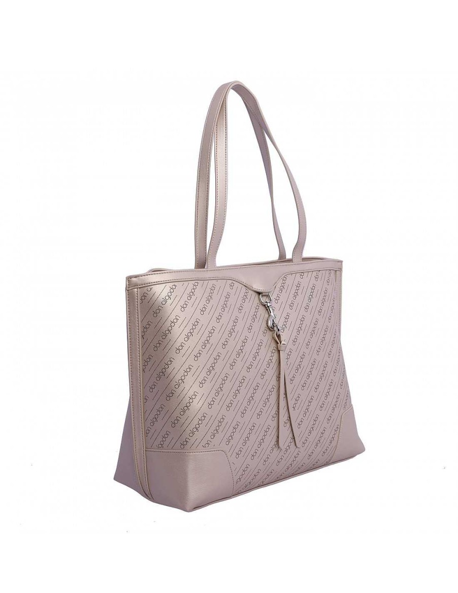 Bags DON ALGODON | Shopper Bag for Women Don Algodon Gema Synthetic Leather Beige