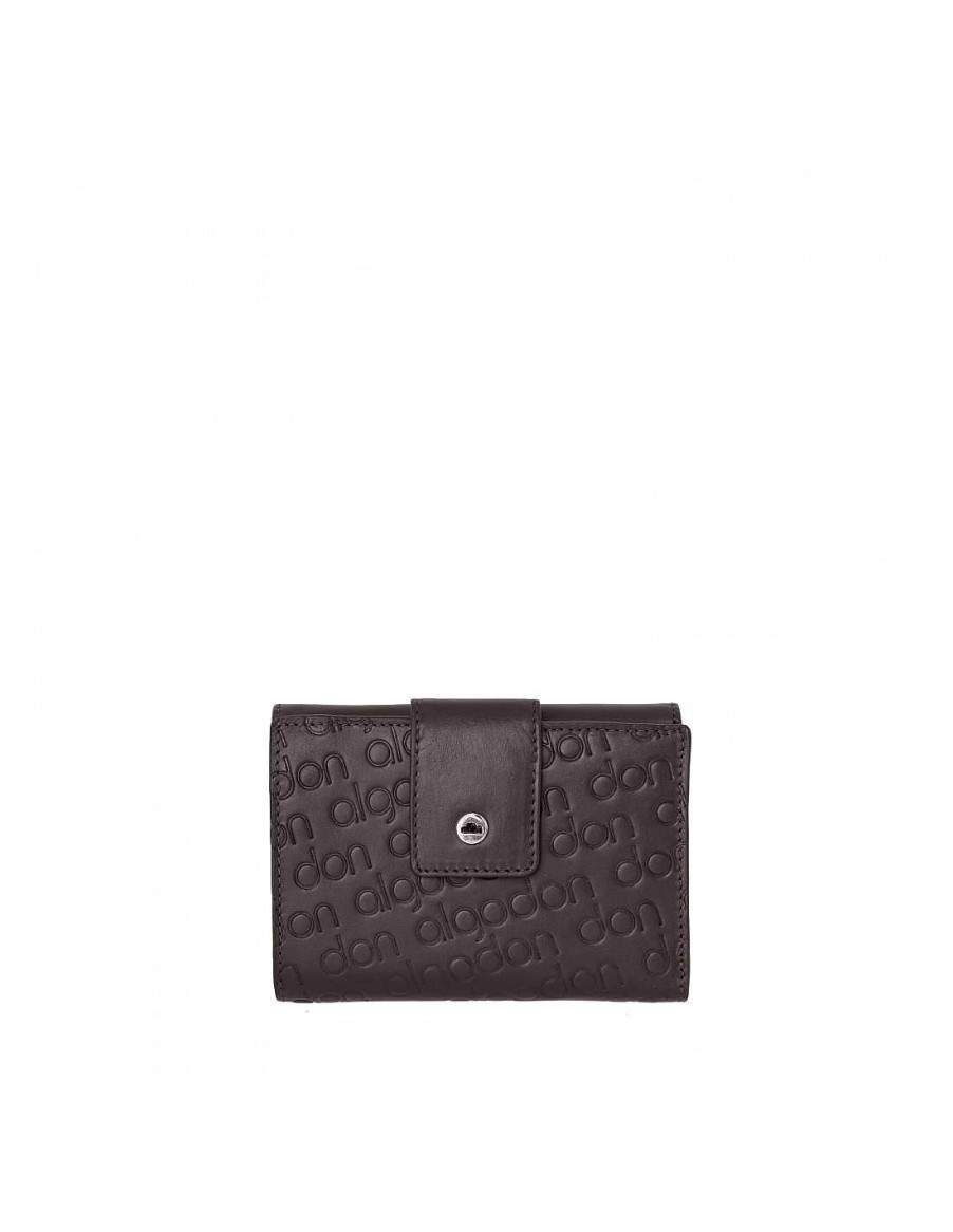 Wallets DON ALGODON | Wallet Card Holder Wki4762 Don Cotton Leather Grey