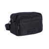 Bags AMICHI | Amichi Alba Women's Nylon Shoulder Bag With Zipper Black