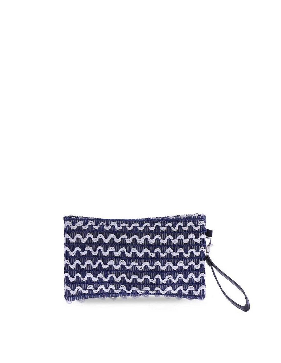 Bags FOR TIME | Beach Bag and Toiletry Bag Pack for Women For Time Sol Raffia Blue