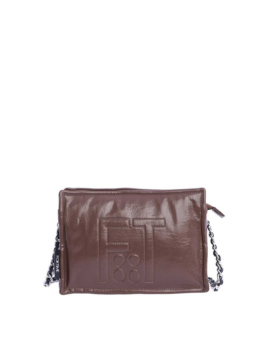 Bags FOR TIME | For Time Indiana Women's Pu Shoulder Bag Brown