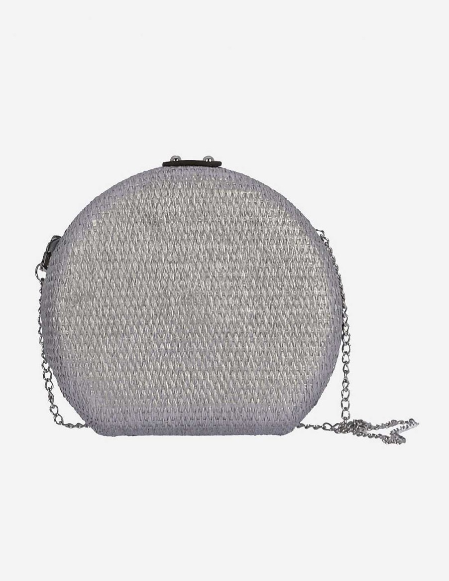 Bags EFERRI | Eferri Kink Paper Round Crossbody Bag Grey