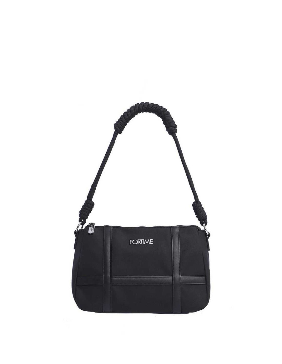 Bags FOR TIME | For Time Hosana Suede Women's Shoulder Bag Black