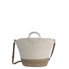 Bags AMICHI | Amichi Sinforiana Raffia Women's Handbag With Zipper Natural