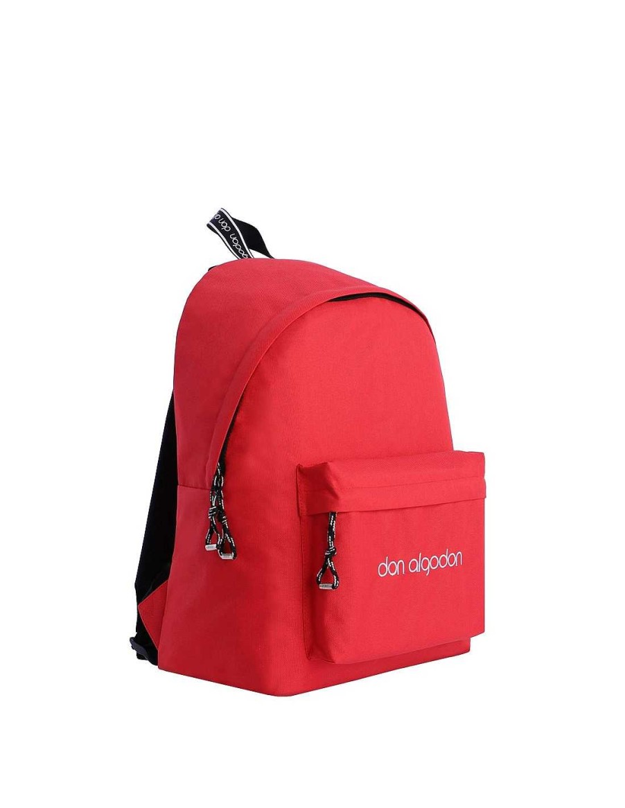 Bags DON ALGODON | Backpack With Case For Women Don Algodon Atina Nylon With Zipper Red