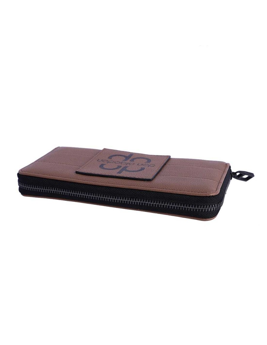 Wallets DON ALGODON | Don Algodon Gilda Synthetic Women's Wallet with Zipper Camel