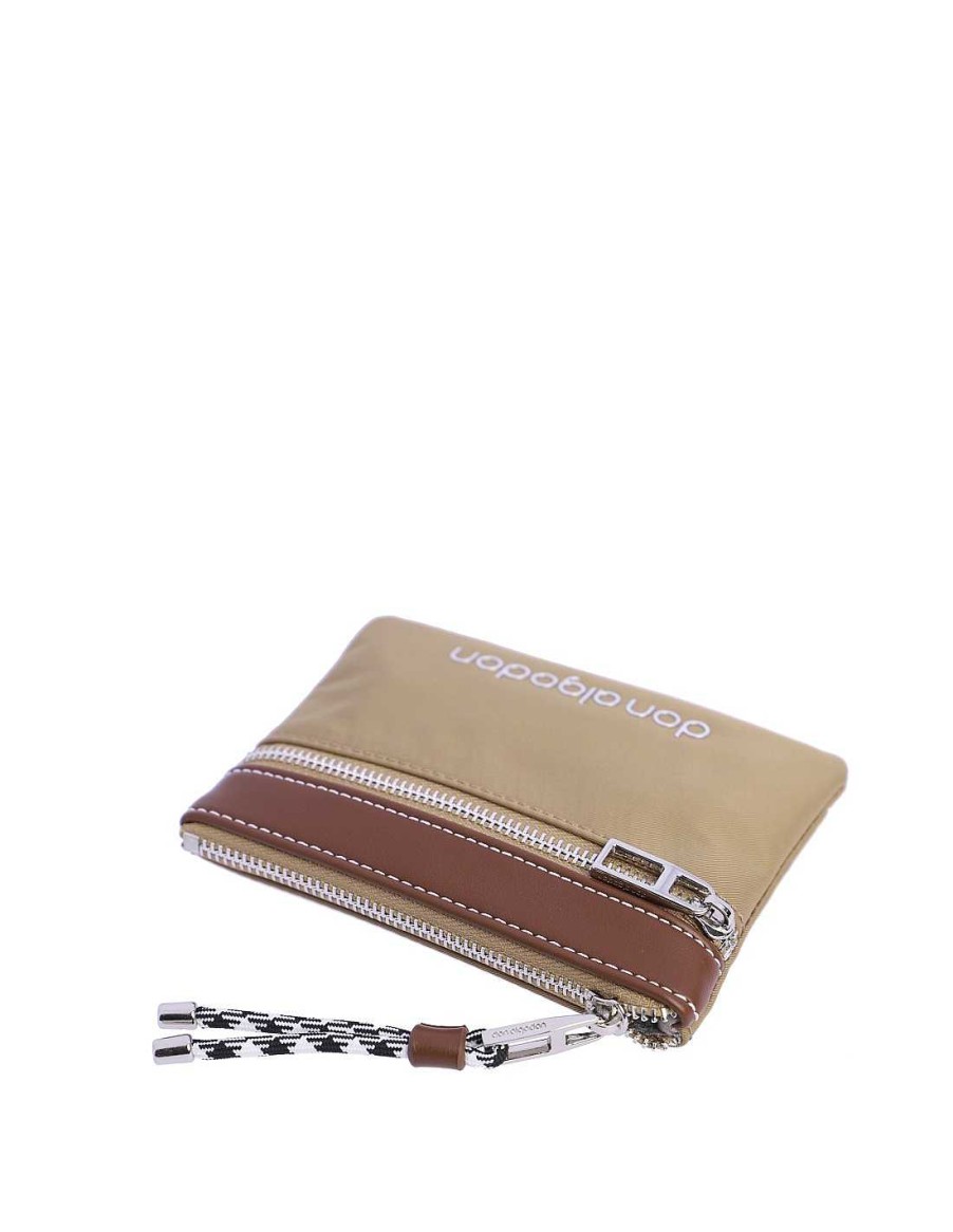 Wallets DON ALGODON | Don Algodon Maria Women's Purse With Zipper Beige