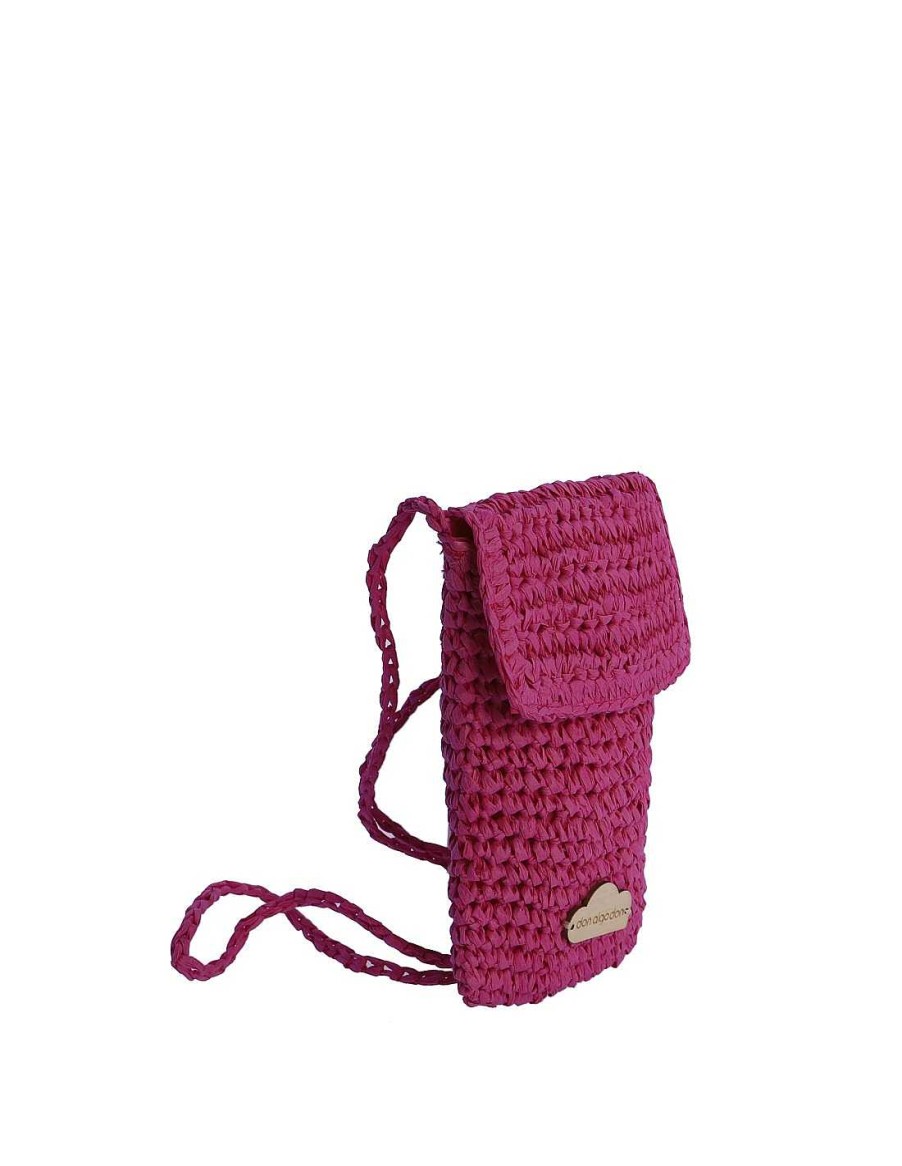 Bags DON ALGODON | Mobile Phone Holder For Women Don Algodon Sinfronia With Zipper Fuchsia