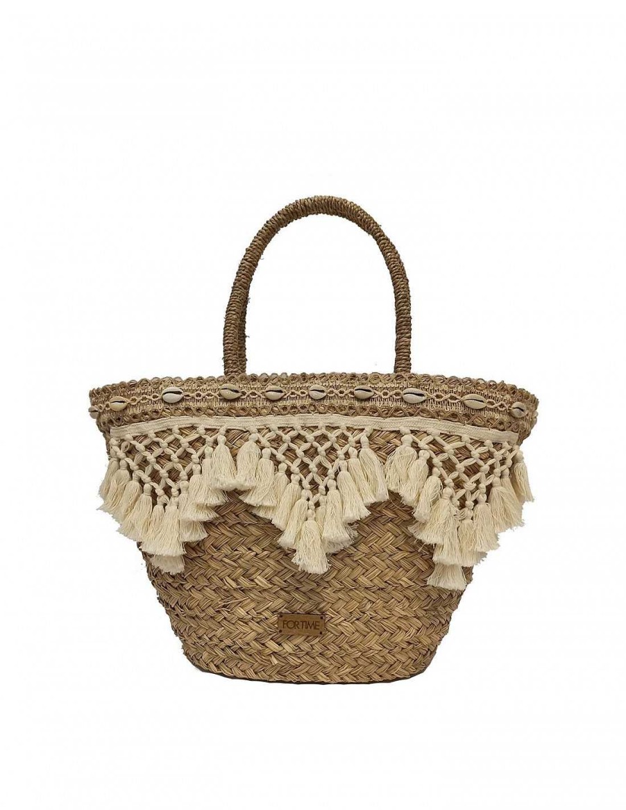 Bags FOR TIME | For Time Suna Raffia Women's Beach Carrycot Natural