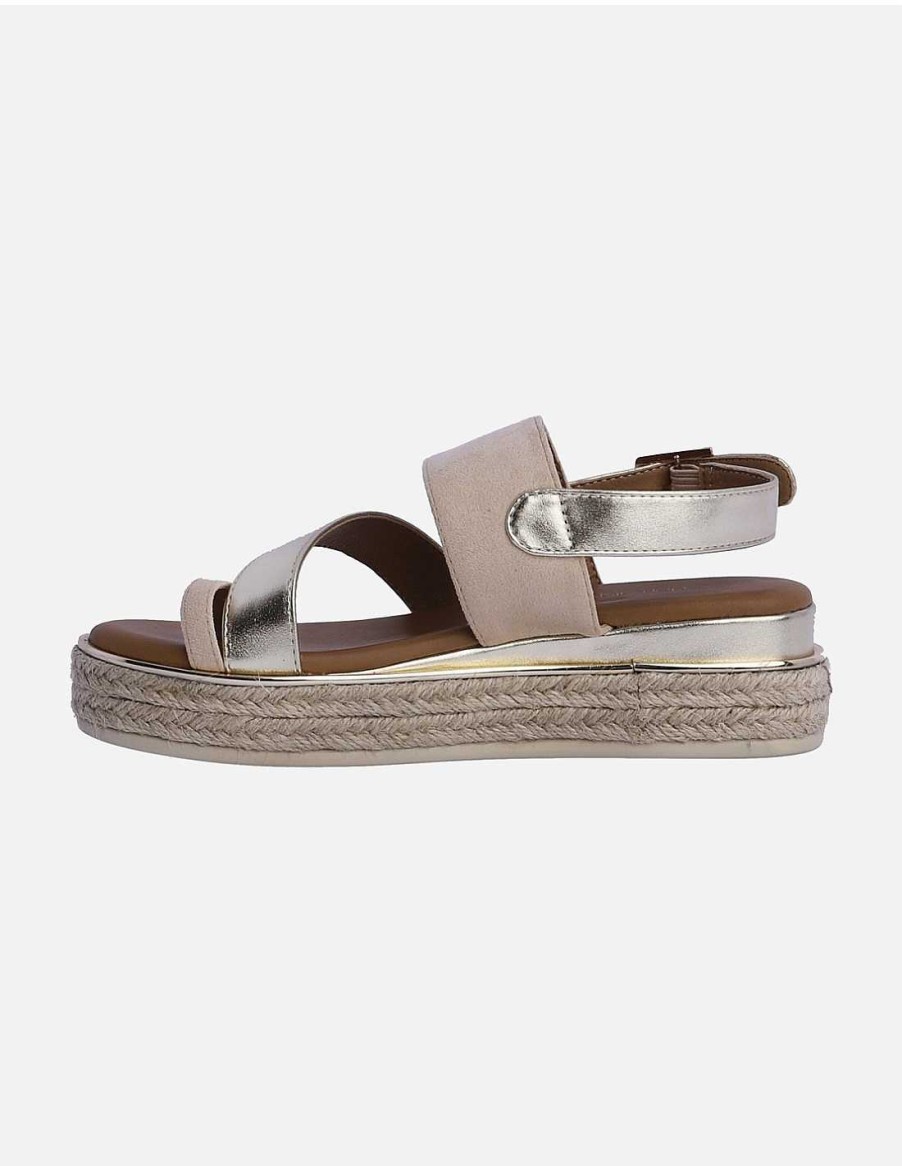 Footwear DON ALGODON | Don Algodon Xenia Synthetic Leather Women's Sandals Gold