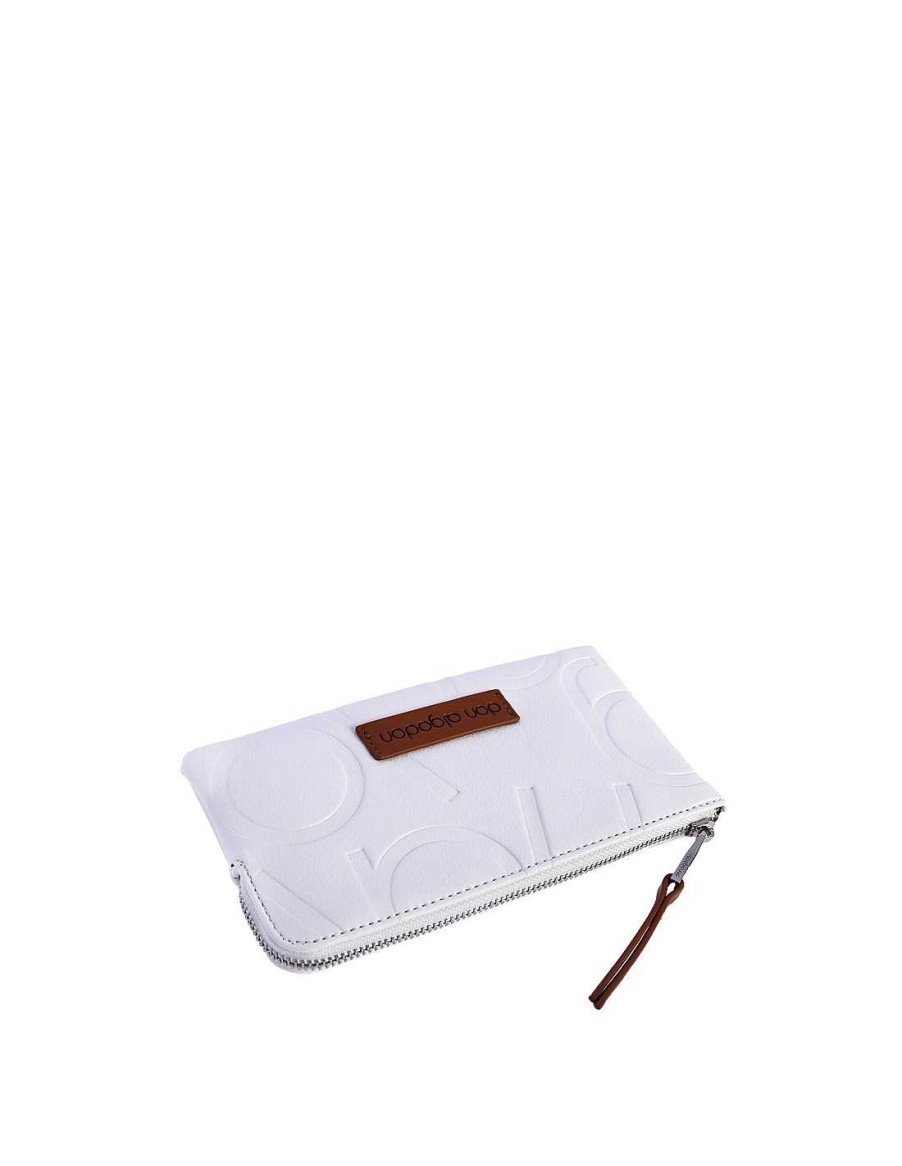 Bags DON ALGODON | Women's Wallets Don Algodon Mauve With Zipper White