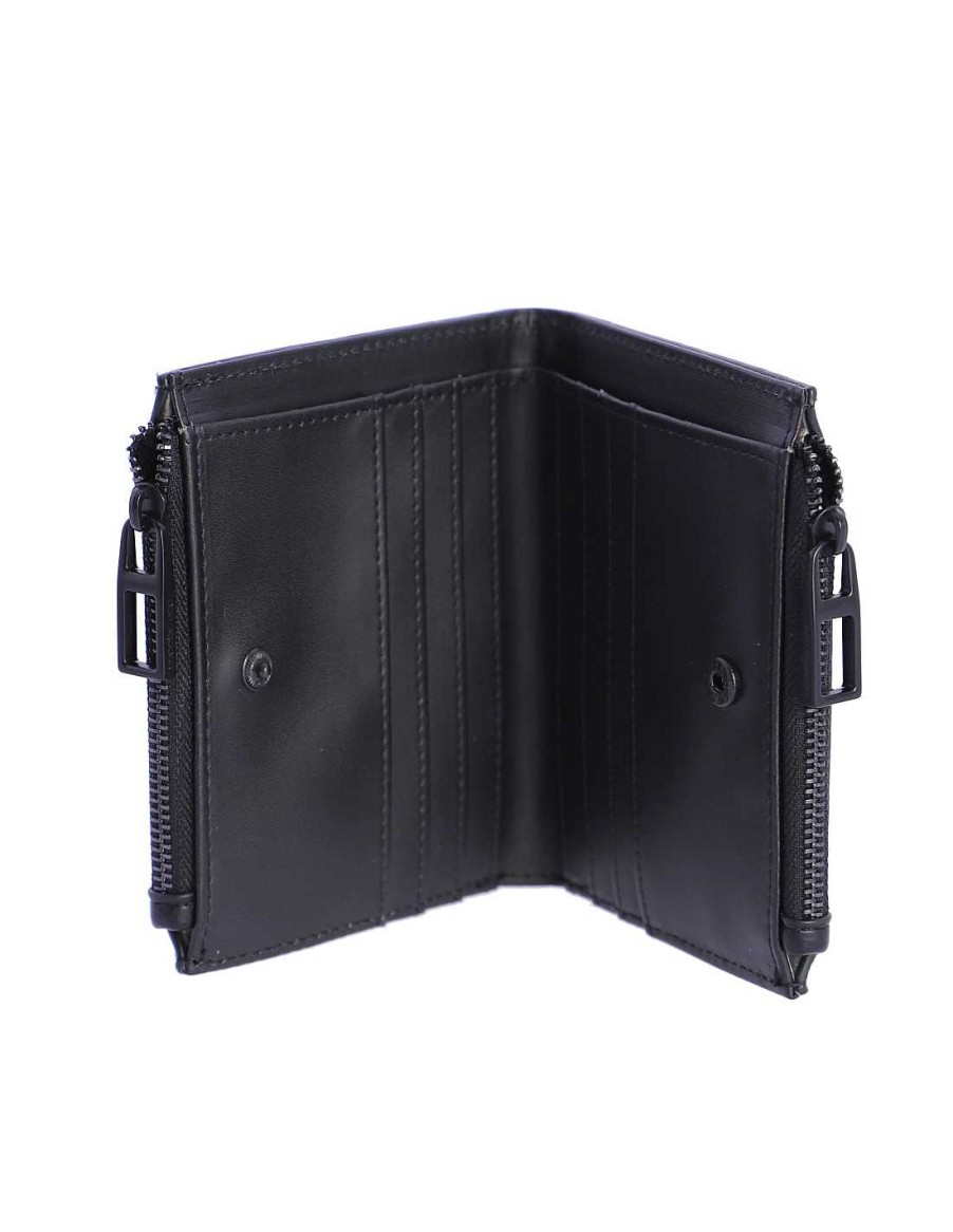 Wallets DON ALGODON | Small Don Algodon Georgia Synthetic Purse With Zipper Black