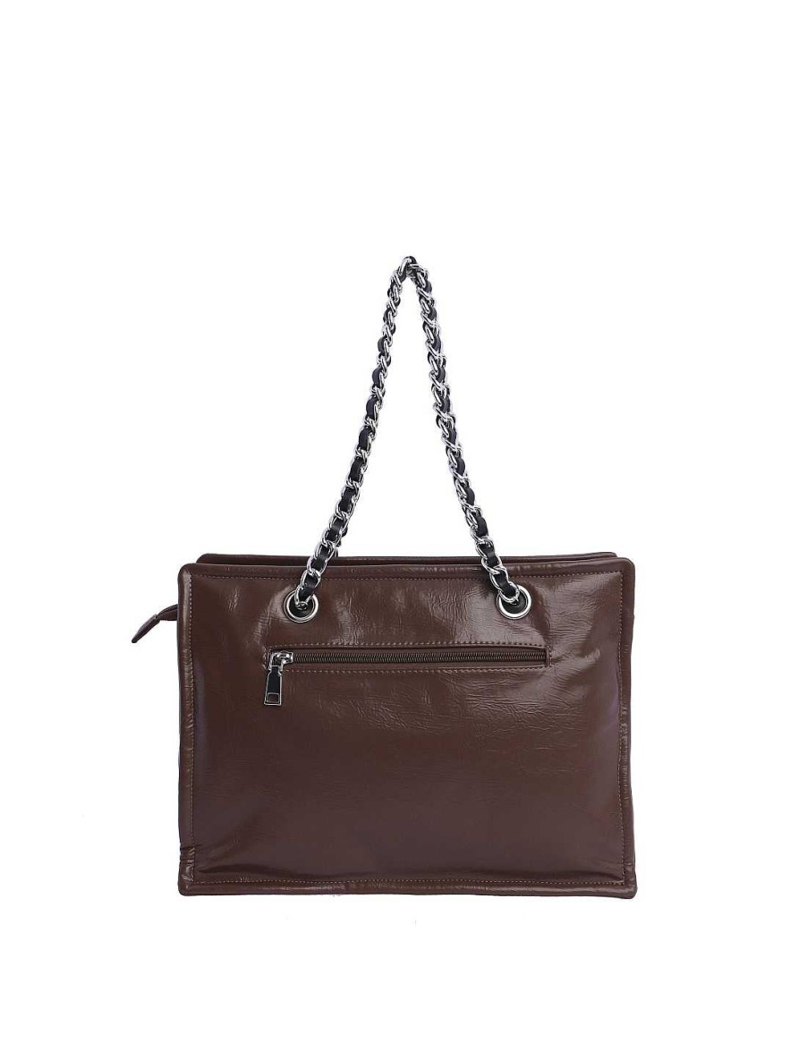 Bags FOR TIME | For Time Imperia Women's Shoulder Bag In Pu Brown